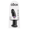 King Cock 9 inch Solid Dildo - Black